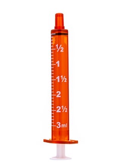SOL-MILLENNIUM SOL-M 3ml Oral Dispensing Syringe Amber w/Tip Cap -10 pcs  - Image 3