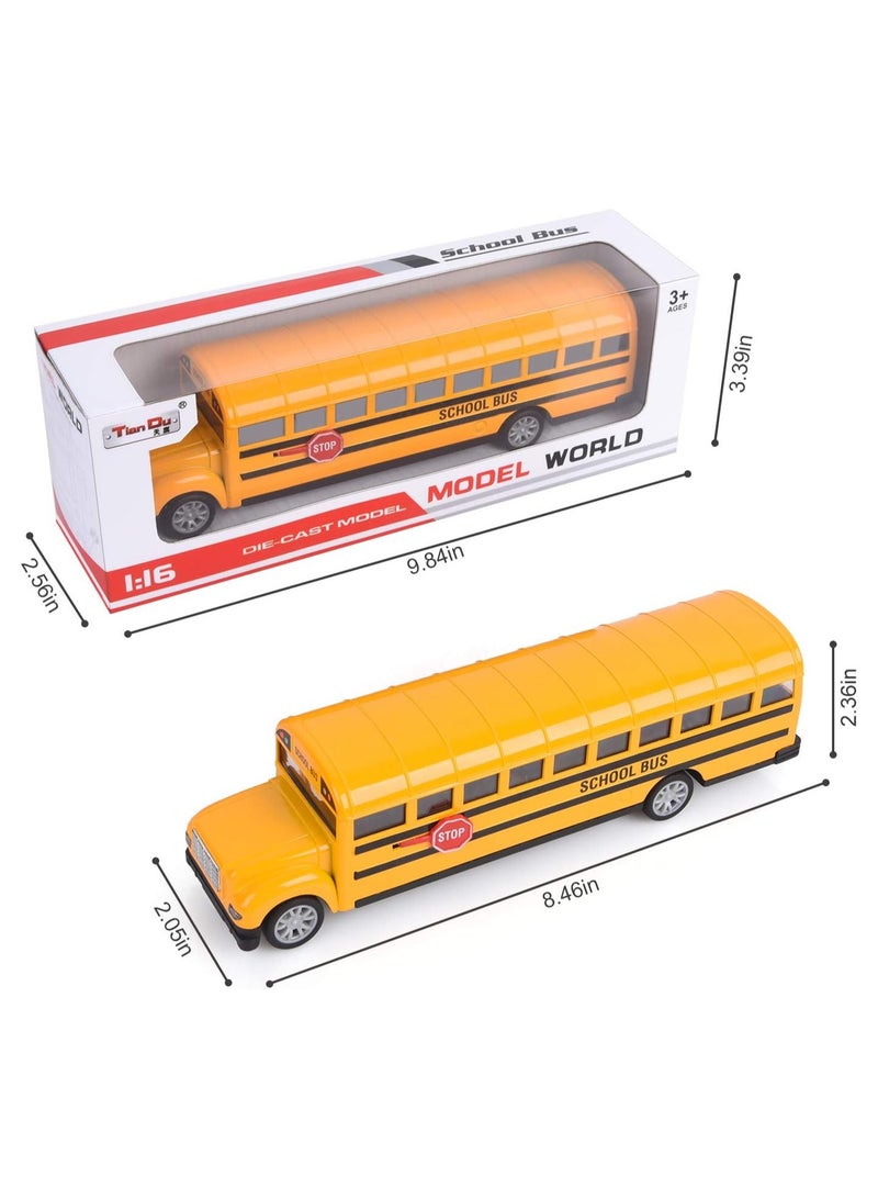 REZZOSS حافلة المدرسة الجديدة ريزوس للأطفال (22 سم، أصفر) - Image 3