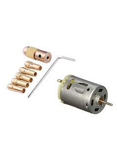 Inditrust Inditrust Combo of 7pcs 053mm metal drill chuck collet bits and 1 DC motor Rotary Tool for drilling application  - Image 1