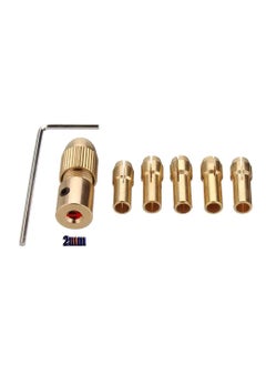 Inditrust Inditrust Combo of 7pcs 053mm metal drill chuck collet bits and 1 DC motor Rotary Tool for drilling application  - Image 3