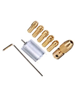 Inditrust Inditrust Combo of 7pcs 053mm metal drill chuck collet bits and 1 DC motor Rotary Tool for drilling application  - Image 4