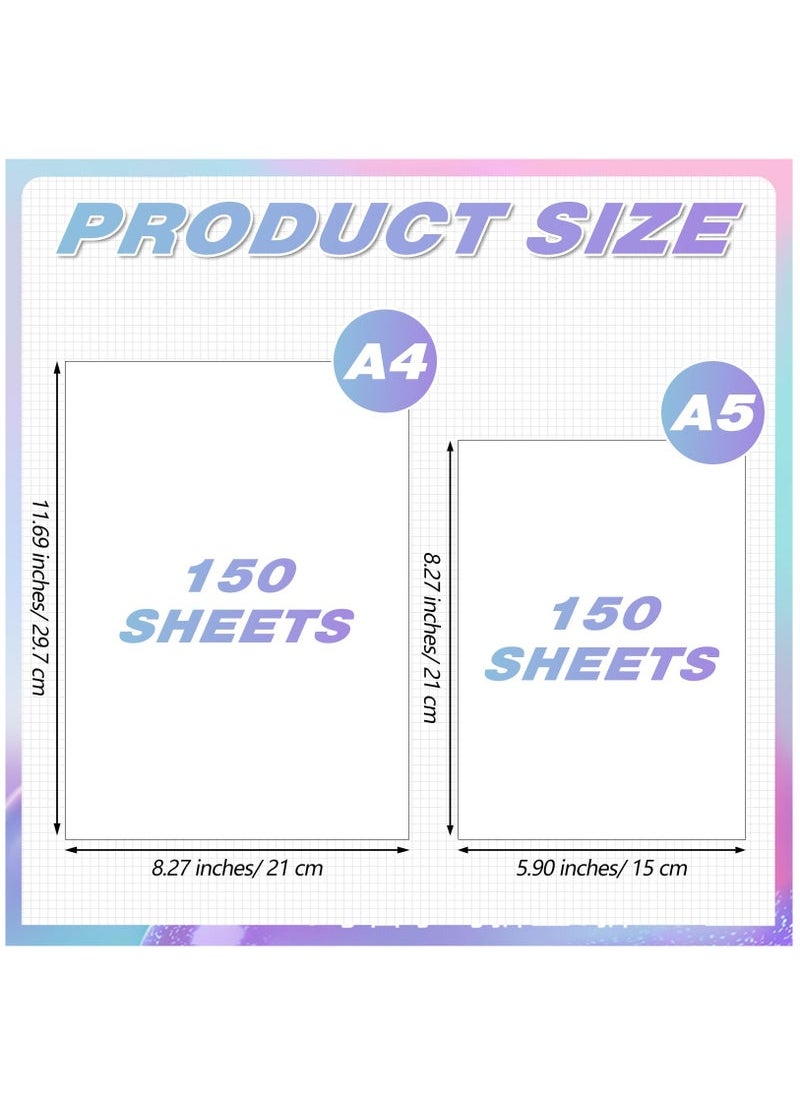 Generic - Pads Art Sketchbook, 150 Sheets Marker Papers Bleedproof for Marker, A4 8.27 x 11.69 Inch, Art Drawing Paper Pad for Kids Artists Students, 110 GSM for Use with Markers and Ink - Image 1
