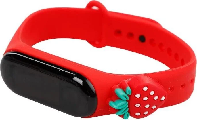 دي زي سي كوزنلر أفم Dzc Cousins ​​Avm Digital Touch LED Screen Waterproof Children's Wristwatch with Figure Silicone Cord Bracelet Character