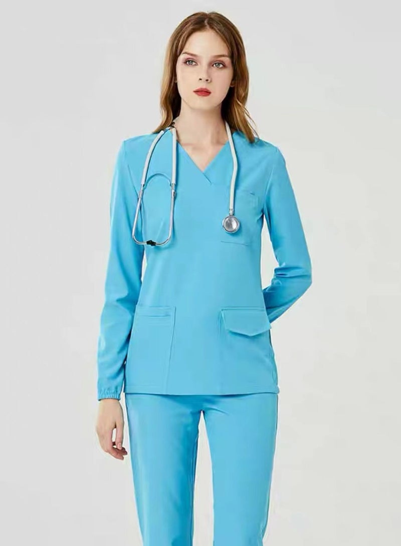 Gasin long sleeve medical scrub suit - Image 1