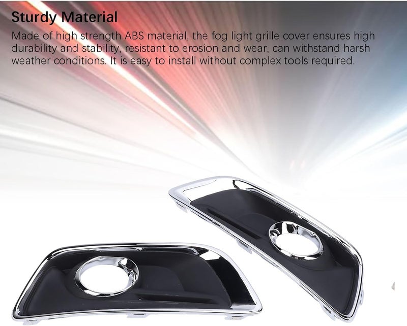 جياو Jiawu غطاء مصباح الضباب، إطار مصباح الضباب من مادة ABS عالية القوة بتصميم رياضي، غطاء المصباح مع حماية من الخدوش والحطام لماليبو 2013 2014 إيكو 2013 2015 LS LT LTZ - Image 3