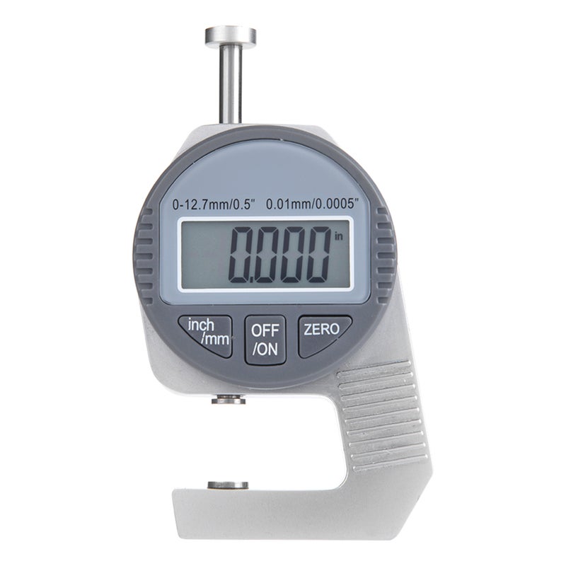 مقياس السمك الترتيبي بالقراءة الرقمية LCD 0-12.7 مم / 0.5 بوصة 0.01 مم / 0.0005 بوصة رأس قياس مسطح - Image 2