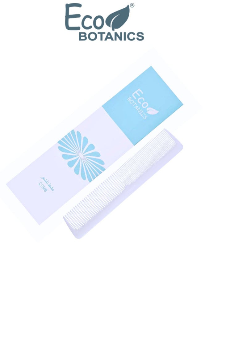 إيكو بوتانيكس مجموعة مجمعة مكونة من 50 قطعة من وسائل الراحة الفندقية بحجم السفر، مشط صديق للبيئة ملفوف بشكل فردي بصندوق ورقي - Image 2