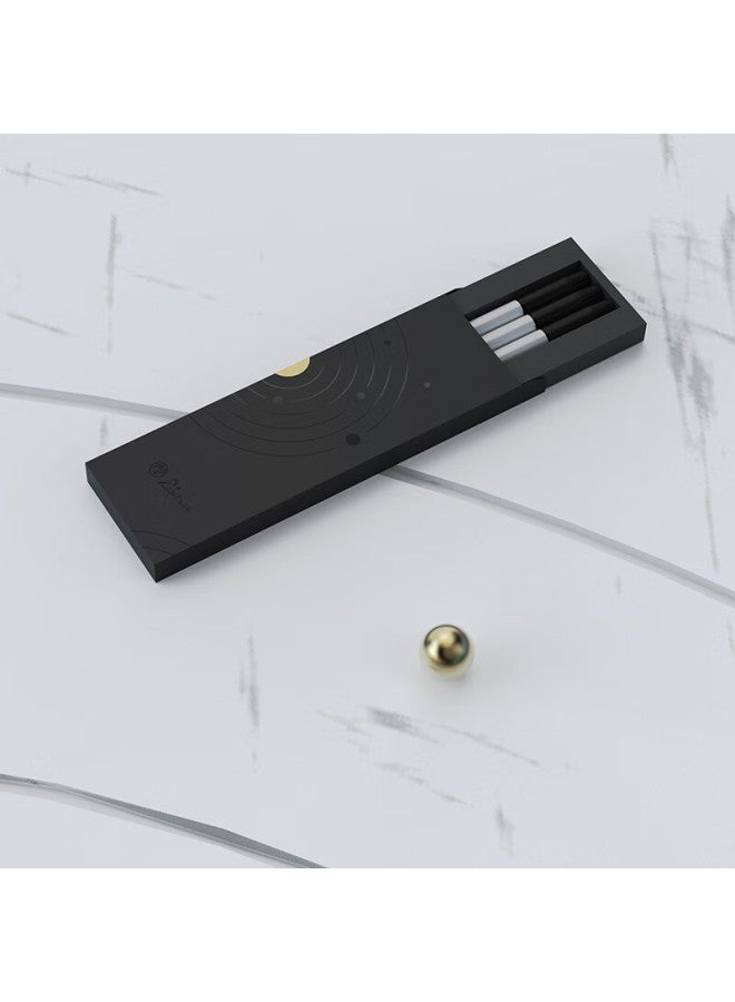 Pimio Signature Pen Gift Set, Business Office Ballpoint Pen, Signature Pen, Graduation Gift For Men And Women, Student And Adult Writing Practice Pen, 717 Glossy Black With Gold Clip - Image 3