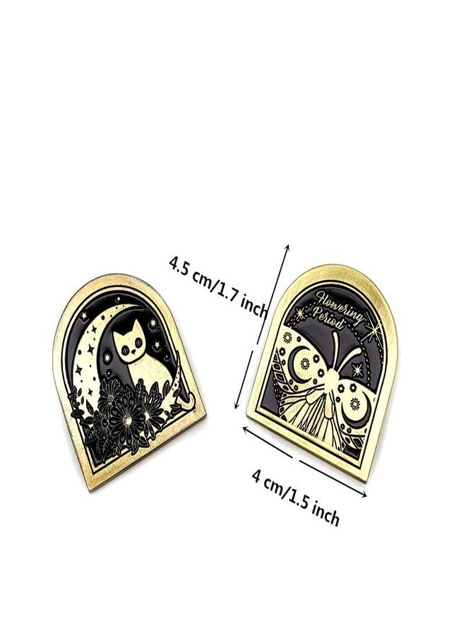Koolemon 2PCS Vintage Brass Gold Color Metal Journal Clip Page Holder for Journal Traveler's notebooks Planner Letter - Image 5