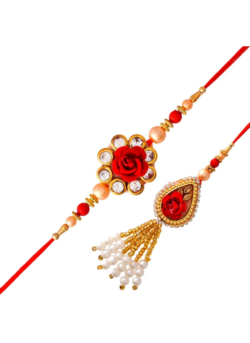 AC ANAND CRAFTS AC ANAND CRAFTS Rakhi For Brother And Bhabhi With Gift Copper Water Bottle 1000ml Set of 1 Meena Printed With Roli Chawal And Happy Rakhi Greeting Card Lumba Rakhi For Bhai Bhaiya Sister In Law  - Image 4