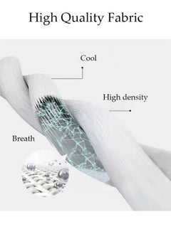 DUNISO 2-Piece Cooling Pillow Cases Luxury Soft Pillow Covers Breathable Latex for Hot Sleepers Hair and Skin Friendly  - Image 2