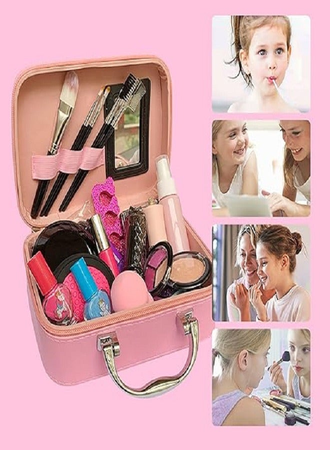 Children's Make-Up Washable Set, Girls' Make-Up Set, Make-Up Cosmetic Set with Cosmetic Bag for Role Play, Over 3 Years Make-Up Set for Birthday Gift (Unicorn)  - Image 4