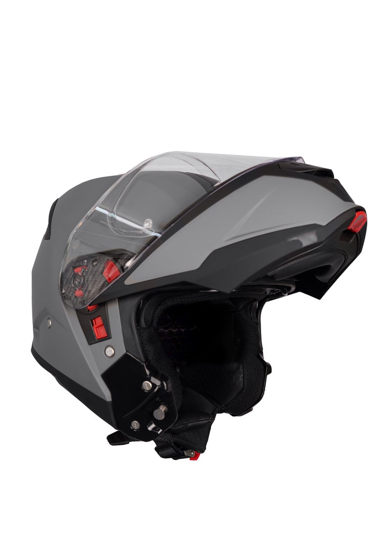 SMK Gullwing Solid MA 600 Flip Up Motorcycle Modular Helmet - 70006 - Image 4