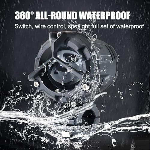 AUTOPOWERZ Waterproof Motorcycle Headlight Spotlight Auxiliary Led Light Motorcycle(90W)(12-80V DC) - Image 5