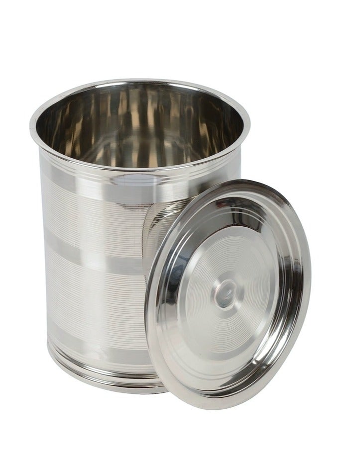 Ayda حاوية تخزين عمودية مستديرة من الفولاذ المقاوم للصدأ سعة 20 لترًا - Image 2