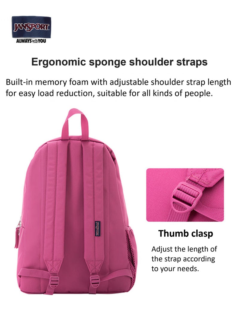 JanSport double-shoulder schoolbag/backpack: a large-capacity travel bag, suitable for college students and high school students. - Image 3