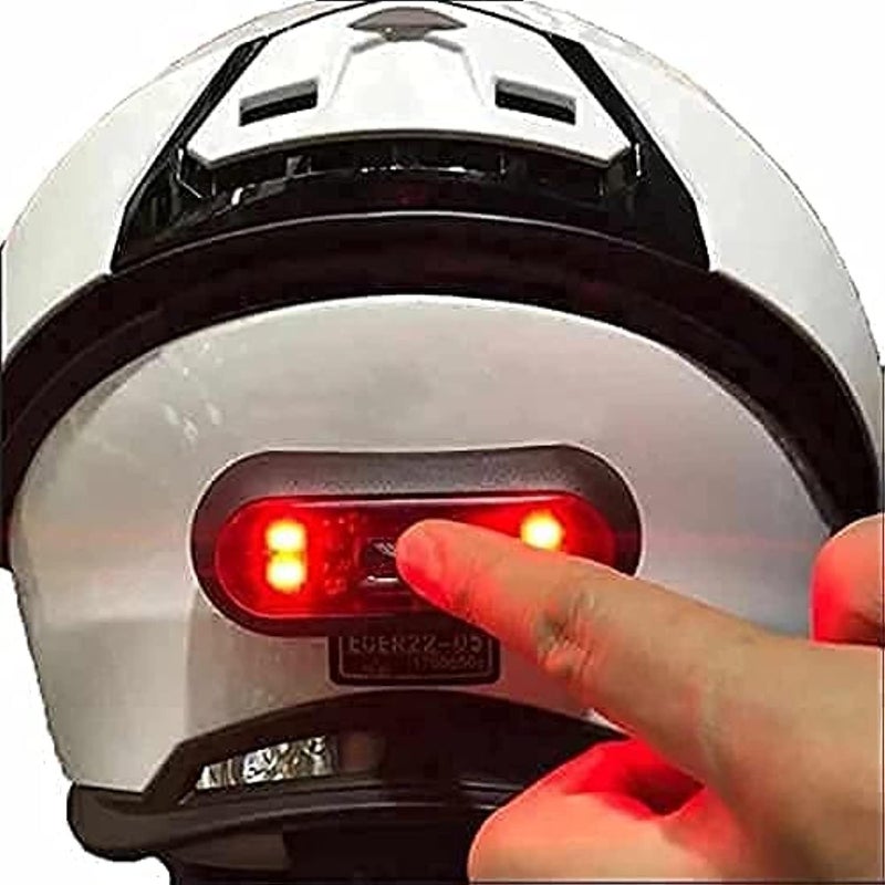 VERSATTA LED Motorcycle Helmet Light - Rechargeable Safety Tail Light for Night Riding - Image 1