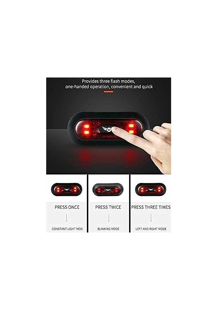 VERSATTA LED Motorcycle Helmet Light - Rechargeable Safety Tail Light for Night Riding - Image 3