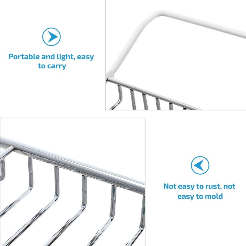 Cabilock Bathtub Tray - Stainless Steel Shower Tray, Expandable Extra Wide Bath Tub Organizer, Over The Tub Shelf Rack for Bathroom Accessories - Image 4