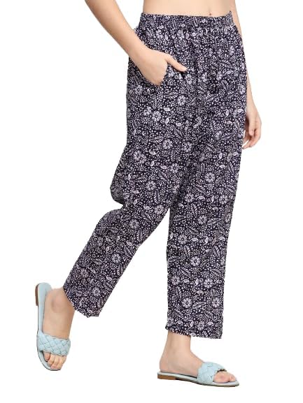 KBNBJ Cotton Printed Co Ord Set - Women's Night Dress & Pajama Set (XX-Large, Black) - Image 2