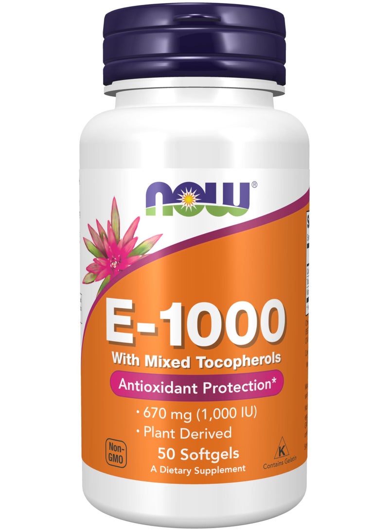 Vitamin E-400 with Mixed Tocopherols – 50 Softgels