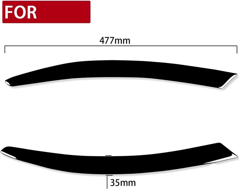 Vuzmode Gloss Black Headlight Eyebrows for Audi A6 C6 - Image 2