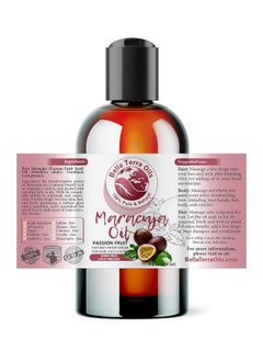Bella Terra Oils NEW Maracuja Oil (Passion Fruit). 8oz. Cold-pressed. Unrefined. Organic. 100% Pure. Non-GMO. Hexane-free. Fights Wrinkles. Softens Hair. Natural Moisturizer. For Hair, Skin, Beard, Stretch Marks.  - Image 2