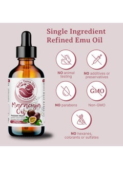 Bella Terra Oils NEW Maracuja Oil (Passion Fruit). 8oz. Cold-pressed. Unrefined. Organic. 100% Pure. Non-GMO. Hexane-free. Fights Wrinkles. Softens Hair. Natural Moisturizer. For Hair, Skin, Beard, Stretch Marks.  - Image 4