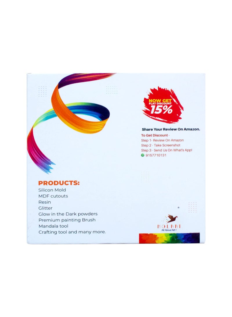ARTOOL Mica Powder for Epoxy Resin Pigment Art Sila moonstone Gold Non Toxic Multipurpose Use In Making Candles, Painting, Art and Craft Projects 9 gm (PP31)