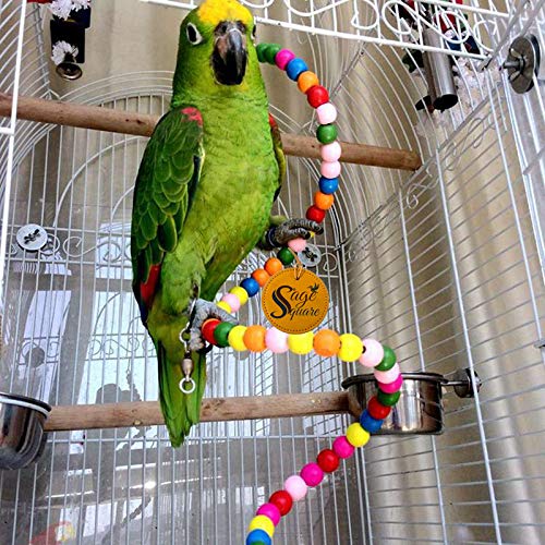 Sage Square Bird Playful Cage Accessories (Spiral - 150cm) - Image 2