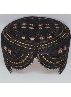 Black with Blue and Gold