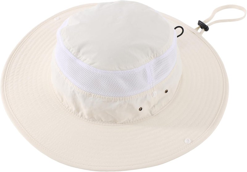 Connectyle Wide Brim Sun Hat for Men Breathable Cowboy Boonie Hat UPF 50+ Sun Protection Bucket Hat for Fishing Hiking - Image 4