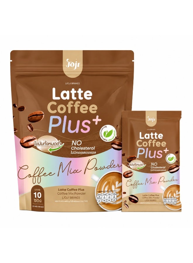 JOJI Latte Coffee Plus+ 10 Sachets | Premium Instant Latte Coffee with L-Carnitine, Collagen, L-Glutamine & Electrolytes - Image 1