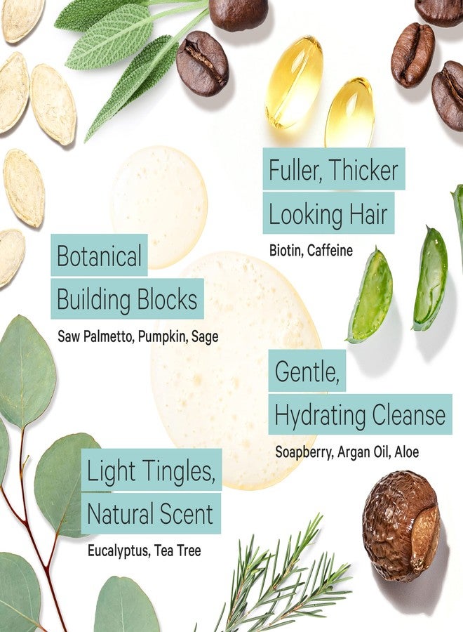 Tree to Tub مجموعة شامبو وبلسم تري تو تاب لتكثيف الشعر - كافيين منشط لشعر أكثر كثافة، شامبو وبلسم لتكثيف الشعر للنساء والرجال، خالي من الكبريتات مع زيت الأركان العضوي من صابون طبيعي - Image 3