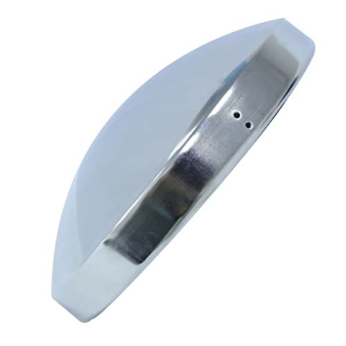 1409KMT Semi Truck Hub Covers - 4 x Chrome Metal 8" Dome Style Hub Caps Dome Semi Truck Rear Wheel Covers - Image 5