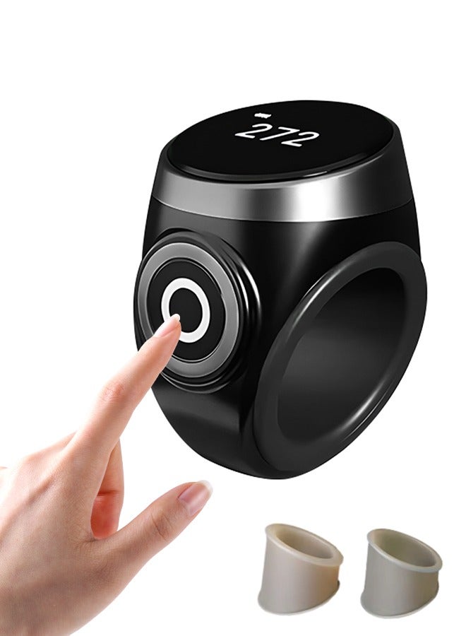 Smart Tasbih Tally Counter Type-C Rechargeable High-quality Muslims Zikr Ring Type Button Counter Prayer Time Vibration Reminder  For 2mm\20mm\18mm  - Image 1