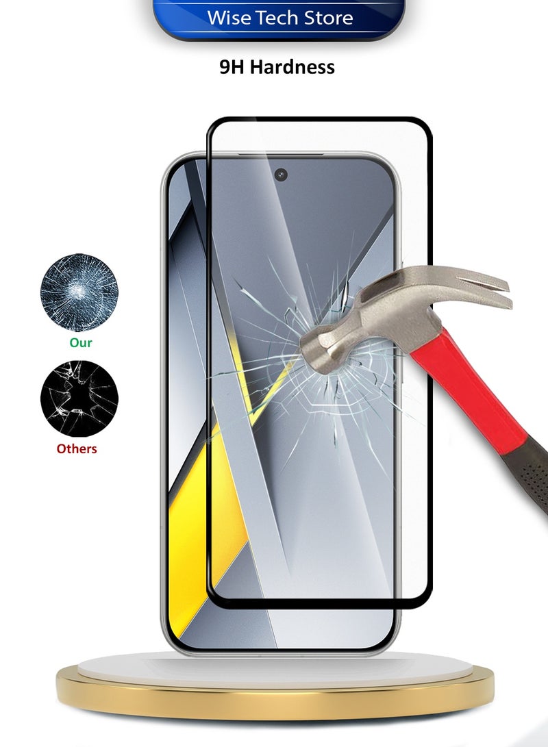 Wtech Xiaomi Poco F8 Ultra 5G 2025 Premium E2E Series Full Glue Full Cover Tempered Glass Screen Protector (MSGECN) - Clear/Black - Image 3