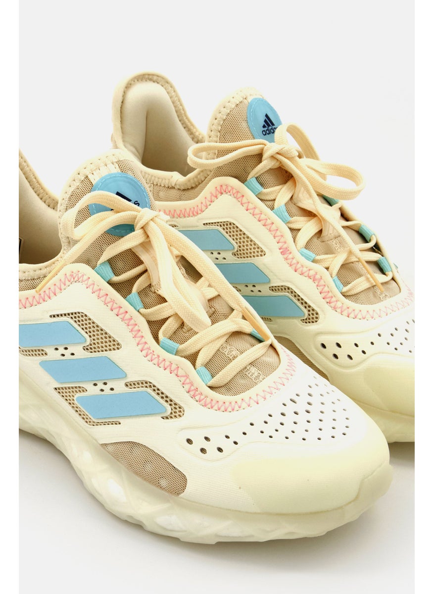 Adidas - Women Web Boost Sportswear Running Shoes, Off White - Image 1