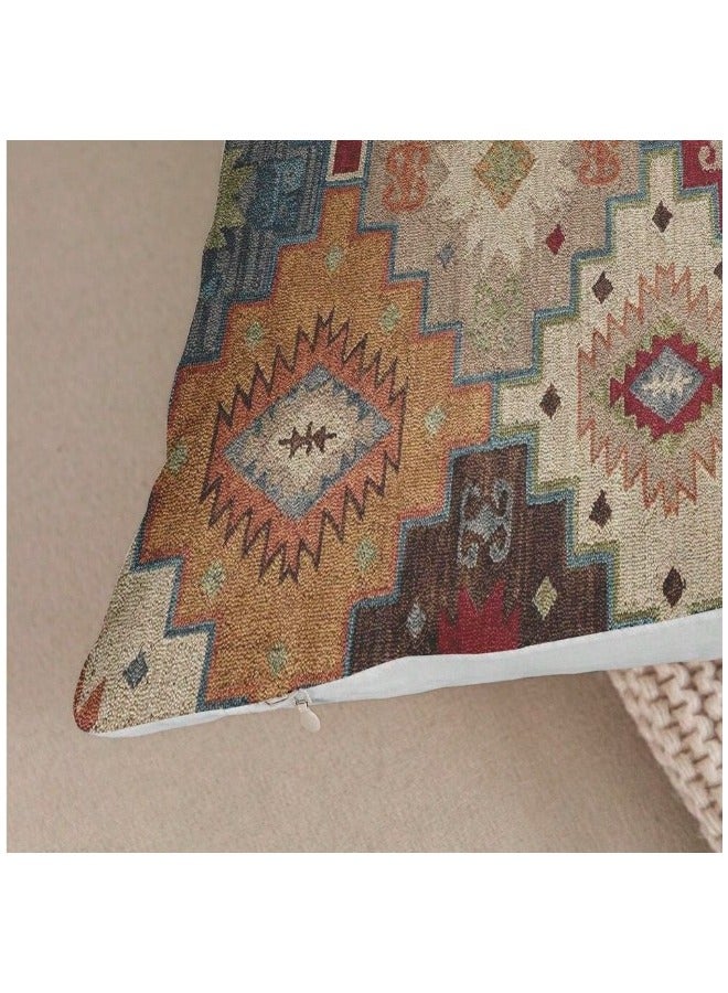 Cushion cover set of 2 pieces, bright and solid colors, size 45 cm x 45 cm, without filling