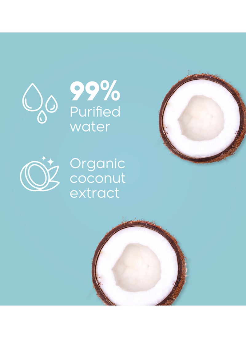 Kim & Kimmy Organic Coconut Water Wipes 70 Wipes - Image 3