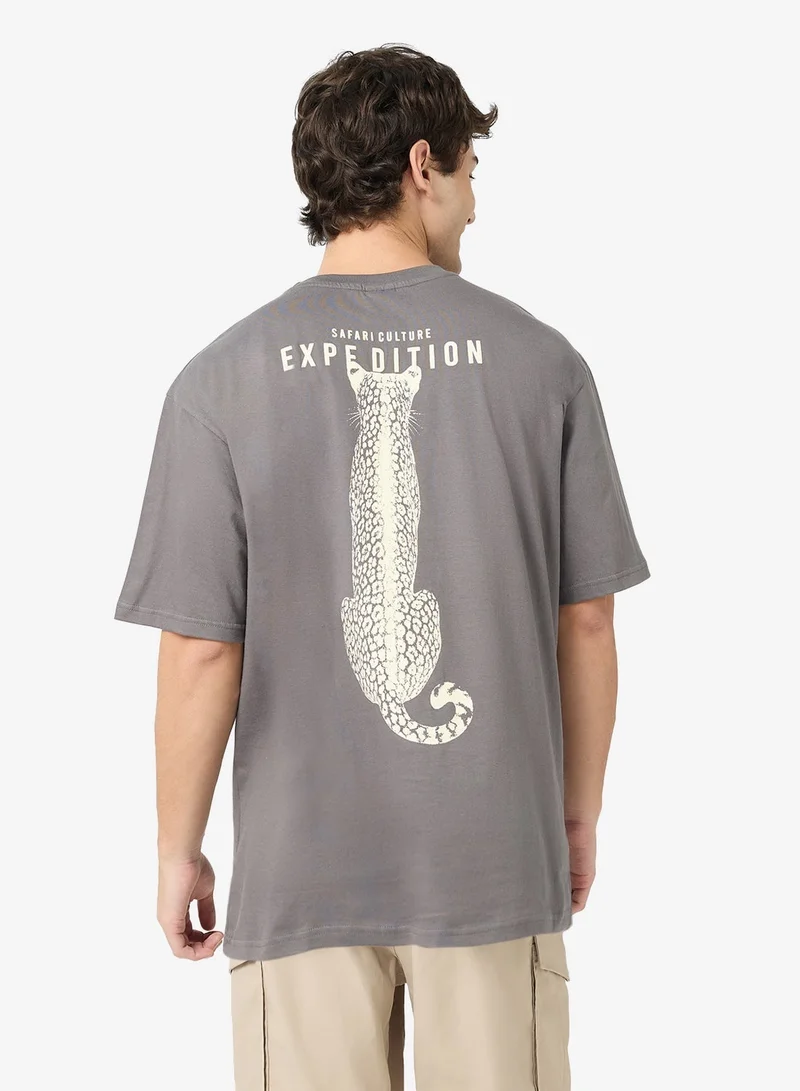 Seventy Five Graphic Print Over Size Tees