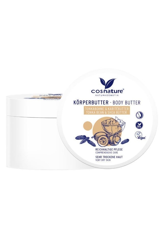 cosnature Tonka Bean & Karité Body Butter 200ml – Made in Germany | Deep Hydration & Skin Nourishment - Image 1