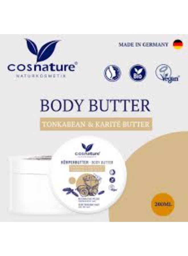 cosnature Tonka Bean & Karité Body Butter 200ml – Made in Germany | Deep Hydration & Skin Nourishment - Image 3