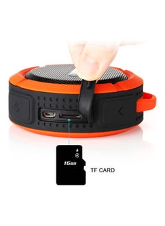 Arabest Outdoor Waterproof Wireless Portable BT Speaker with Enhanced 3D Stereo Bass Sound, 10-Hour Playtime, Built-in Mic, TF Card Slot, for Sports, Pool, Beach, Hiking, Camping Green  - Image 2