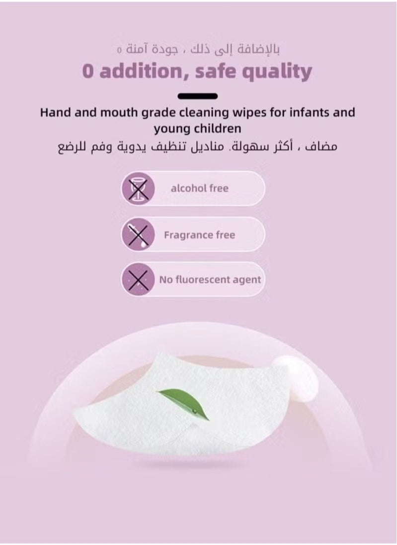 Realfrog - Portable Mini Wet Wipes, Hand & Mouth Cleansing Tissue Paper for Babies, Students, and Children High Quality - Image 1