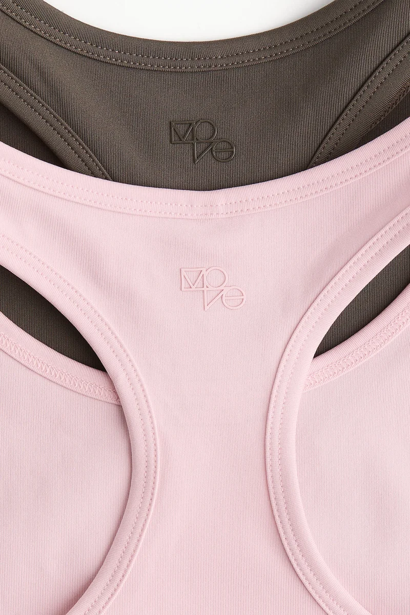 اتش اند ام فيست توب رياضي من نسيج دراي موف - عبوة من قطعتين