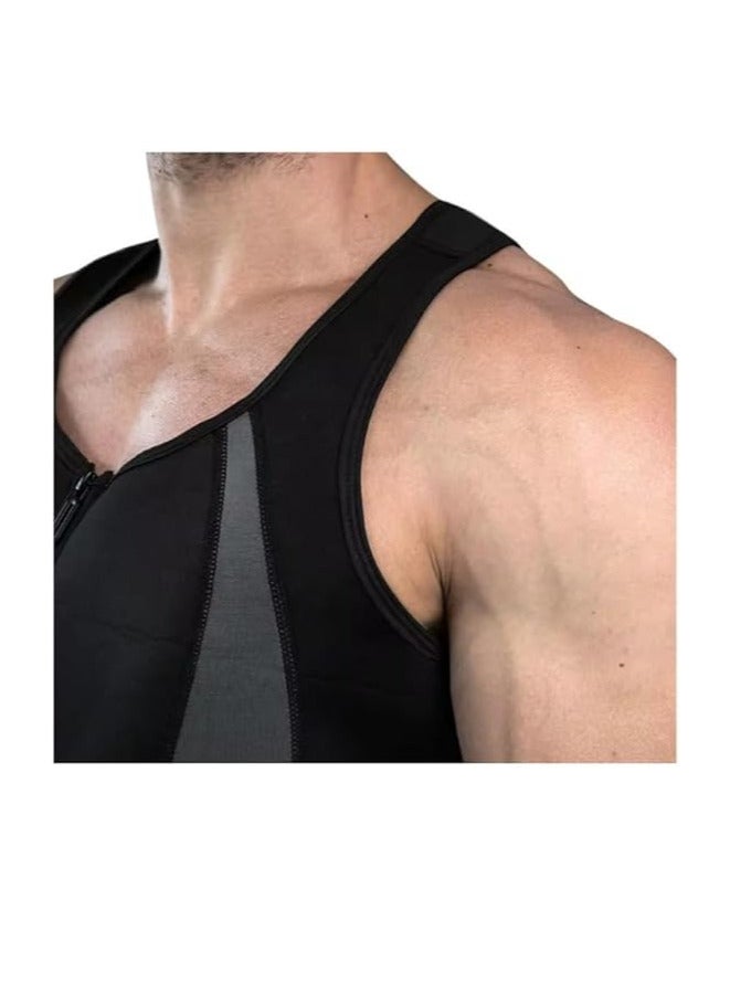 سبال الرجال عرق سترة الخصر المدرب الجسم المشكل الساخن النيوبرين الرياضة اللياقة البدنية الصالة الرياضية تجريب ساونا تانك الأعلى - Image 3