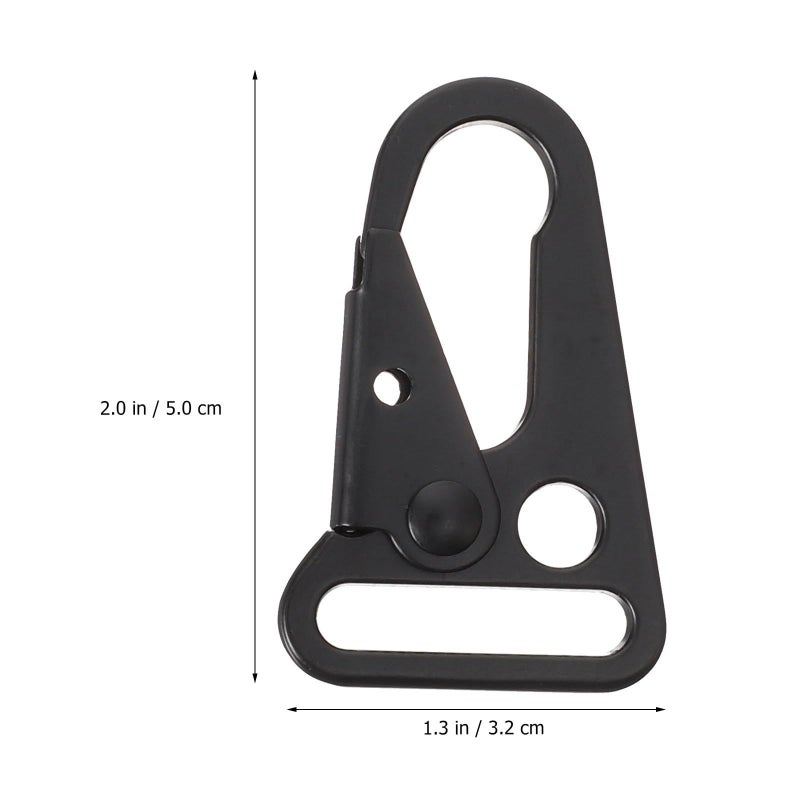 Zinc Alloy Carabiner Clips 12 Pcs Spring Snap Hook for Camping Hiking Keychain - Image 3