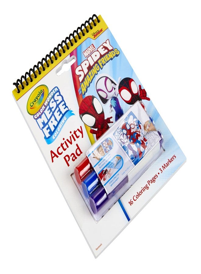 Crayola Color Wonder Activity Pad, Spiderman Coloring Pages & Mess Free Mini Markers, Gift - Image 3