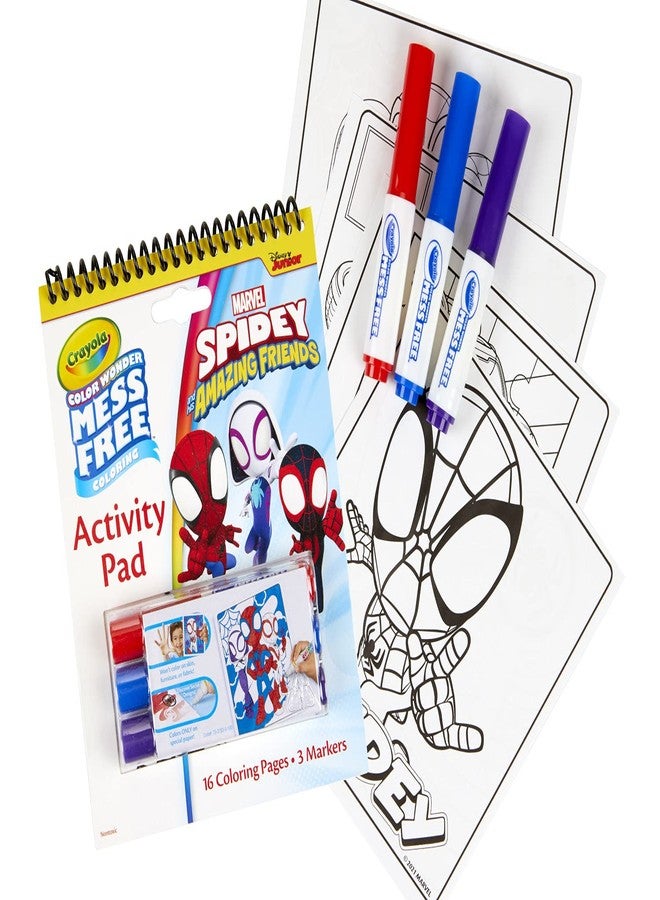 Crayola Color Wonder Activity Pad, Spiderman Coloring Pages & Mess Free Mini Markers, Gift - Image 1